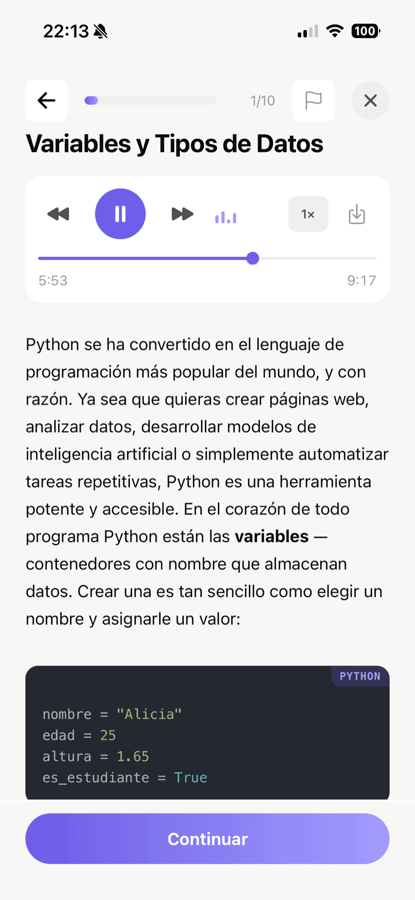 Mejor que un resumen estatico