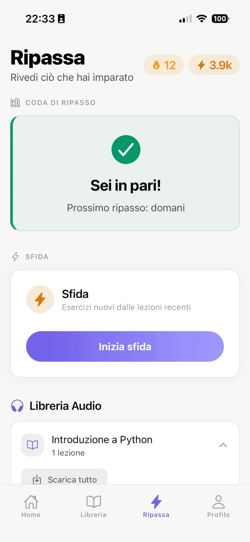 Loop di studio pensato per il mobile